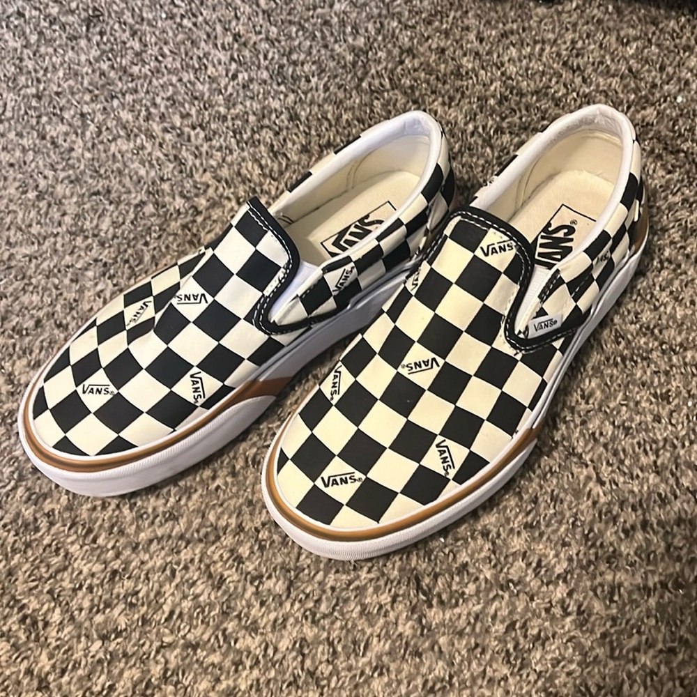 Stacked Checkered Vans